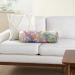 - RealHomes Özel Tasarımlı Dijital Baskılı İç Dolgulu Fermuarlı Silindir Yastık - Realhomes Suluboya Desenli Dijital Baskılı Modern İç Dolgulu - Fermuarlı Süet Silindir Rulo Yastık Kırlent Realhomes