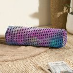 Mozaik Desen Dijital Baskılı Modern İç Dolgulu Süet Silindir Yastık Kırlent - Bel Yastığı Realhomes