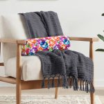 - RealHomes Özel Tasarımlı Dijital Baskılı İç Dolgulu Fermuarlı Silindir Yastık - Realhomes Rengarenk İskelet Figürlü Özel tasarım Dijital Baskılı Modern İç Dolgulu - Fermuarlı Süet Silindir Daire Yastık Kırlent Realhomes