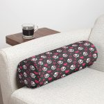 - RealHomes Özel Tasarımlı Dijital Baskılı İç Dolgulu Fermuarlı Silindir Yastık - Realhomes Kurdeleli İskelet Motifli Özel tasarım Dijital Baskılı Modern İç Dolgulu - Fermuarlı Süet Silindir Rulo Yastık Kırlent Realhomes