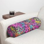 - RealHomes Özel Tasarımlı Dijital Baskılı İç Dolgulu Fermuarlı Silindir Yastık - Realhomes Renkli Leopar Desenli Dijital Baskılı Modern İç Dolgulu - Fermuarlı Süet Silindir Daire Yastık Kırlent Realhomes