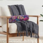 - RealHomes Özel Tasarımlı Dijital Baskılı İç Dolgulu Fermuarlı Silindir Yastık - Realhomes  Rengarenk Etnik Desenli Tasarım Dijital Baskılı Modern İç Dolgulu Fermuarlı Çok Amaçlı Silindir Yastık Kırlent Realhomes