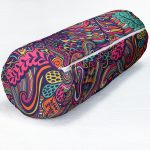 - RealHomes Özel Tasarımlı Dijital Baskılı İç Dolgulu Fermuarlı Silindir Yastık - Realhomes  Rengarenk Etnik Desenli Tasarım Dijital Baskılı Modern İç Dolgulu Fermuarlı Çok Amaçlı Silindir Yastık Kırlent Realhomes