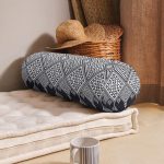 Geometrik Motifler Özel tasarım Dijital Baskılı İç Dolgulu Fermuarlı Çok Amaçlı Silindir Yastık Kırlent Realhomes