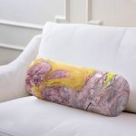 - RealHomes Özel Tasarımlı Dijital Baskılı İç Dolgulu Fermuarlı Silindir Yastık - Realhomes Ebru Motifli Dijital Baskılı Modern İç Dolgulu - Fermuarlı Süet Berjer Silindir Yastık Kırlent Realhomes