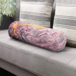 - RealHomes Özel Tasarımlı Dijital Baskılı İç Dolgulu Fermuarlı Silindir Yastık - Realhomes Ebru Motifli Dijital Baskılı Modern İç Dolgulu - Fermuarlı Süet Berjer Silindir Yastık Kırlent Realhomes