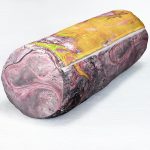 - RealHomes Özel Tasarımlı Dijital Baskılı İç Dolgulu Fermuarlı Silindir Yastık - Realhomes Ebru Motifli Dijital Baskılı Modern İç Dolgulu - Fermuarlı Süet Berjer Silindir Yastık Kırlent Realhomes