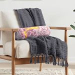 - RealHomes Özel Tasarımlı Dijital Baskılı İç Dolgulu Fermuarlı Silindir Yastık - Realhomes Ebru Motifli Dijital Baskılı Modern İç Dolgulu - Fermuarlı Süet Berjer Silindir Yastık Kırlent Realhomes