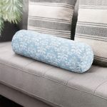 - RealHomes Özel Tasarımlı Dijital Baskılı İç Dolgulu Fermuarlı Silindir Yastık - Realhomes  Açık Mavi Dijital Baskılı Modern İç Dolgulu - Fermuarlı Süet Silindir Rulo Yastık Kırlent Realhomes