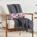 Realhomes Renkli Leopar Desenli Dijital Baskılı Modern İç Dolgulu - Fermuarlı Süet Berjer Silindir Yastık Kırlent Realhomes