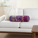 - RealHomes Özel Tasarımlı Dijital Baskılı İç Dolgulu Fermuarlı Silindir Yastık - Realhomes  Etnik Motifli Dijital Baskılı Modern İç Dolgulu Fermuarlı Çok Amaçlı Silindir Yastık Kırlent Realhomes