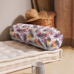 - RealHomes Özel Tasarımlı Dijital Baskılı İç Dolgulu Fermuarlı Silindir Yastık - Realhomes Renkli Tüyler Dijital Baskılı Modern İç Dolgulu - Fermuarlı Süet Silindir Daire Yastık Kırlent Realhomes