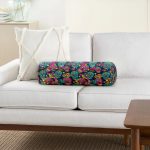 - RealHomes Özel Tasarımlı Dijital Baskılı İç Dolgulu Fermuarlı Silindir Yastık - Realhomes Renkli İskelet Ve Gül Figürlü Özel Tasarım Dijital Baskılı Modern İç Dolgulu - Fermuarlı Süet Berjer Silindir Yastık Kırlent Realhomes