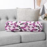 - RealHomes Özel Tasarımlı Dijital Baskılı İç Dolgulu Fermuarlı Silindir Yastık - Realhomes Mor Kelebek Motifli Dijital Baskılı Modern İç Dolgulu - Fermuarlı Süet Berjer Silindir Yastık Kırlent Realhomes