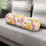 Spring Özel Tasarım Dijital Baskılı Modern İç Dolgulu Süet Silindir Yastık Kırlent - Bel Yastığı Realhomes