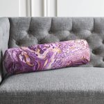 - RealHomes Özel Tasarımlı Dijital Baskılı İç Dolgulu Fermuarlı Silindir Yastık - Realhomes Ebru Motifli Dijital Baskılı Modern İç Dolgulu Yumuşak Silindir Form Yastık Kırlent Realhomes