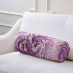 - RealHomes Özel Tasarımlı Dijital Baskılı İç Dolgulu Fermuarlı Silindir Yastık - Realhomes Ebru Motifli Dijital Baskılı Modern İç Dolgulu Yumuşak Silindir Form Yastık Kırlent Realhomes