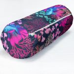 - RealHomes Özel Tasarımlı Dijital Baskılı İç Dolgulu Fermuarlı Silindir Yastık - Realhomes Mor Balık Desenli Özel Tasarım Dijital Baskılı Modern İç Dolgulu Süet Silindir Yastık Kırlent - Bel Yastığı Realhomes