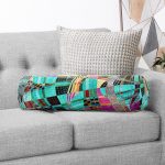 - RealHomes Özel Tasarımlı Dijital Baskılı İç Dolgulu Fermuarlı Silindir Yastık - Realhomes Realhomes Renkli Mozaik Motifli Dijital Baskılı Modern İç Dolgulu - Fermuarlı Süet Silindir Yuvarlak Yastık Kırlent Realhomes