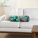 - RealHomes Özel Tasarımlı Dijital Baskılı İç Dolgulu Fermuarlı Silindir Yastık - Realhomes Realhomes Renkli Mozaik Motifli Dijital Baskılı Modern İç Dolgulu - Fermuarlı Süet Silindir Yuvarlak Yastık Kırlent Realhomes