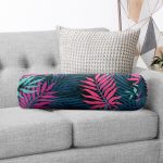 - RealHomes Özel Tasarımlı Dijital Baskılı İç Dolgulu Fermuarlı Silindir Yastık - Realhomes Renkli yapraklar Dijital Baskılı Modern İç Dolgulu Yumuşak Silindir Form Yastık Kırlent Realhomes