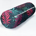 - RealHomes Özel Tasarımlı Dijital Baskılı İç Dolgulu Fermuarlı Silindir Yastık - Realhomes Renkli yapraklar Dijital Baskılı Modern İç Dolgulu Yumuşak Silindir Form Yastık Kırlent Realhomes