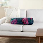 - RealHomes Özel Tasarımlı Dijital Baskılı İç Dolgulu Fermuarlı Silindir Yastık - Realhomes Renkli yapraklar Dijital Baskılı Modern İç Dolgulu Yumuşak Silindir Form Yastık Kırlent Realhomes