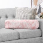 - RealHomes Özel Tasarımlı Dijital Baskılı İç Dolgulu Fermuarlı Silindir Yastık - Realhomes Pudra Zeminli Dijital Baskılı Modern İç Dolgulu Süet Silindir Yastık Kırlent - Bel Yastığı Realhomes