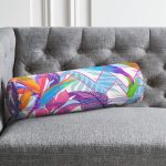 - RealHomes Özel Tasarımlı Dijital Baskılı İç Dolgulu Fermuarlı Silindir Yastık - Realhomes  Summer Özel Seri Dijital Baskılı Modern İç Dolgulu Fermuarlı Çok Amaçlı Silindir Yastık Kırlent Realhomes