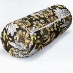 - RealHomes Özel Tasarımlı Dijital Baskılı İç Dolgulu Fermuarlı Silindir Yastık - Realhomes  Altın Ve Çiçek Motifli Özel Tasarım Dijital Baskılı Modern İç Dolgulu - Fermuarlı Süet Silindir Daire Yastık Kırlent Realhomes