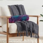 Soyut Dairesel Tasarım Dijital Baskılı Özel Tasarım Modern İç Dolgulu Fermuarlı Çok Amaçlı Silindir Yastık Kırlent Realhomes