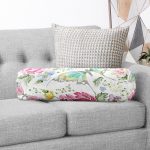 - RealHomes Özel Tasarımlı Dijital Baskılı İç Dolgulu Fermuarlı Silindir Yastık - Realhomes Summer Özel Seri Dijital Baskılı Modern İç Dolgulu Süet Silindir Yastık Kırlent - Bel Yastığı Realhomes