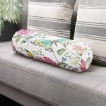 - RealHomes Özel Tasarımlı Dijital Baskılı İç Dolgulu Fermuarlı Silindir Yastık - Realhomes Summer Özel Seri Dijital Baskılı Modern İç Dolgulu Süet Silindir Yastık Kırlent - Bel Yastığı Realhomes