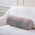 - RealHomes Özel Tasarımlı Dijital Baskılı İç Dolgulu Fermuarlı Silindir Yastık - Realhomes  Ekose Desenli Dijital Baskılı Modern İç Dolgulu - Fermuarlı Süet Silindir Yuvarlak Yastık Kırlent Realhomes