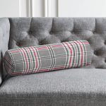 - RealHomes Özel Tasarımlı Dijital Baskılı İç Dolgulu Fermuarlı Silindir Yastık - Realhomes  Ekose Desenli Dijital Baskılı Modern İç Dolgulu - Fermuarlı Süet Silindir Yuvarlak Yastık Kırlent Realhomes