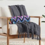 Rengarenk Zikzak Motifli Özel Tasarım Dijital Baskılı Modern İç Dolgulu Yumuşak Silindir Form Yastık Kırlent Realhomes