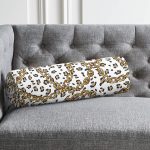 - RealHomes Özel Tasarımlı Dijital Baskılı İç Dolgulu Fermuarlı Silindir Yastık - Realhomes Leopar Ve Zincir Desenli Özel Tasarım Dijital Baskılı Modern İç Dolgulu Süet Silindir Yastık Kırlent - Bel Yastığı Realhomes