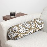 - RealHomes Özel Tasarımlı Dijital Baskılı İç Dolgulu Fermuarlı Silindir Yastık - Realhomes Leopar Ve Zincir Desenli Özel Tasarım Dijital Baskılı Modern İç Dolgulu Süet Silindir Yastık Kırlent - Bel Yastığı Realhomes