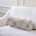 - RealHomes Özel Tasarımlı Dijital Baskılı İç Dolgulu Fermuarlı Silindir Yastık - Realhomes Patchwork Desenli Özel Tasarım Dijital Baskılı Modern İç Dolgulu Yumuşak Silindir Form Yastık Kırlent Realhomes