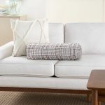 Ekose Özel Tasarım Dijital Baskılı Modern İç Dolgulu - Fermuarlı Süet Silindir Daire Yastık Kırlent Realhomes