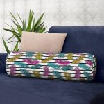 - RealHomes Özel Tasarımlı Dijital Baskılı İç Dolgulu Fermuarlı Silindir Yastık - Realhomes Çizgili Zeminde Tüy Desenli Dijital Baskılı Özel Tasarım Modern İç Dolgulu - Fermuarlı Süet Silindir Yuvarlak Yastık Kırlent Realhomes