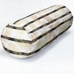 Modern Sanat Tasarımlı Dijital Baskılı İç Dolgulu - Fermuarlı Süet Berjer Silindir Yastık Kırlent Realhomes