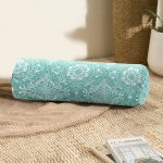 - RealHomes Özel Tasarımlı Dijital Baskılı İç Dolgulu Fermuarlı Silindir Yastık - Realhomes Damask Figürlü Dijital Baskılı Dekoratif İç Dolgulu - Fermuarlı Süet Silindir Yuvarlak Yastık Kırlent Realhomes