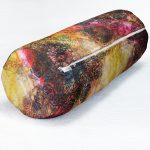 - RealHomes Özel Tasarımlı Dijital Baskılı İç Dolgulu Fermuarlı Silindir Yastık - Realhomes  Sulu Boya Temalı Mandala Desenli Modern İç Dolgulu Süet Silindir Yastık Kırlent - Bel Yastığı Realhomes