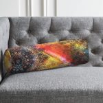 - RealHomes Özel Tasarımlı Dijital Baskılı İç Dolgulu Fermuarlı Silindir Yastık - Realhomes  Sulu Boya Temalı Mandala Desenli Modern İç Dolgulu Süet Silindir Yastık Kırlent - Bel Yastığı Realhomes