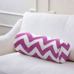 - RealHomes Özel Tasarımlı Dijital Baskılı İç Dolgulu Fermuarlı Silindir Yastık - Realhomes  Modern Zikzak Desenli Dijital Baskılı Dekoratif İç Dolgulu - Fermuarlı Süet Silindir Daire Yastık Kırlent Realhomes