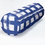 - RealHomes Özel Tasarımlı Dijital Baskılı İç Dolgulu Fermuarlı Silindir Yastık - Realhomes  Koyu Yeşil Geometrik Kare Motifli Dekoratif İç Dolgulu Fermuarlı Çok Amaçlı Silindir Yastık Kırlent Realhomes