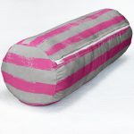 Çizgi Kolaj Motifli Dekoratif Modern İç Dolgulu Yumuşak Silindir Form Yastık Kırlent Realhomes