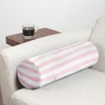 - RealHomes Özel Tasarımlı Dijital Baskılı İç Dolgulu Fermuarlı Silindir Yastık - Realhomes  Pembe Çizgili Motifli Dekoratif Modern İç Dolgulu Yumuşak Silindir Form Yastık Kırlent Realhomes