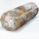 - RealHomes Özel Tasarımlı Dijital Baskılı İç Dolgulu Fermuarlı Silindir Yastık - Realhomes  Mermer Zeminde Gold Sulu Boya Çalışması Desenli İç Dolgulu Yumuşak Silindir Form Yastık Kırlent Realhomes